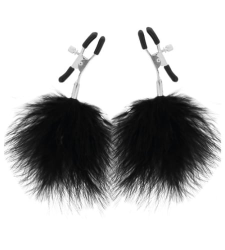 Pinzas para pezones con pluma