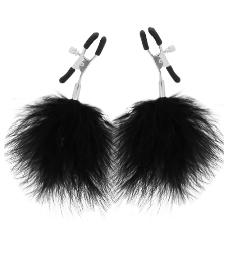 Pinzas para pezones con pluma