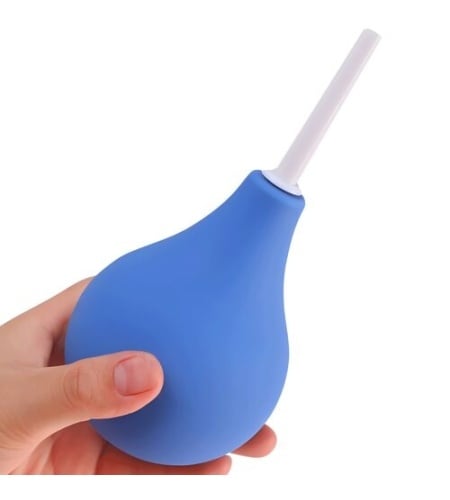 Pera para Limpieza Anal Azul
