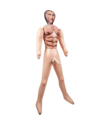 Muñeco hinchable Personal Trainer vista frontal