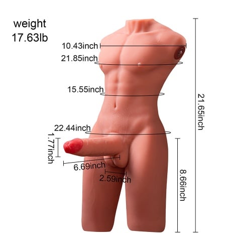 Torso Erótico Masculino con Pene ángulo alternativo 9