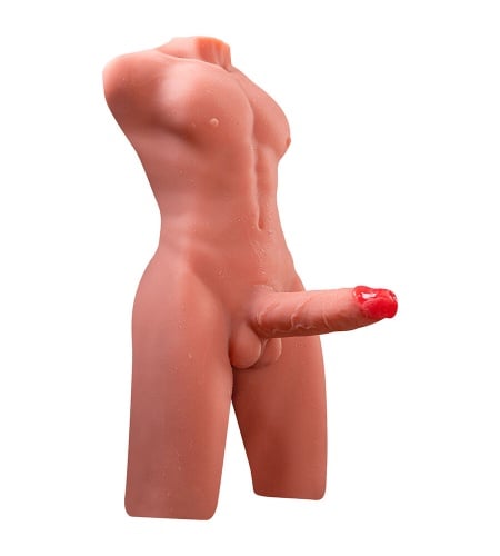 Torso Erótico Masculino con Pene enfoque lateral 5