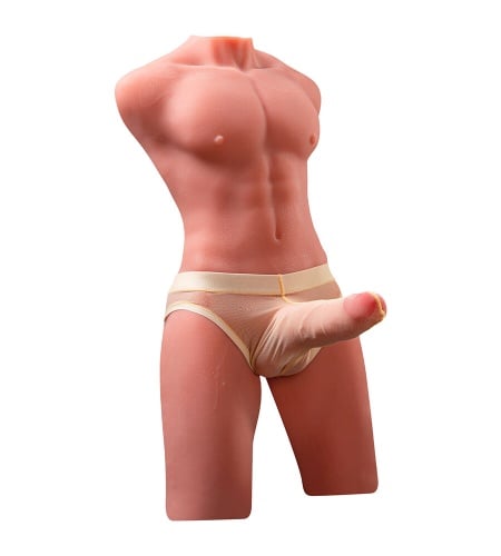 Torso Erótico Masculino con Pene enfoque lateral 8