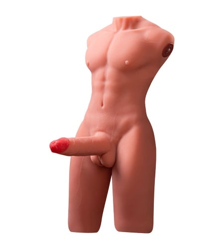 Torso Erótico Masculino con Pene perspectiva 1