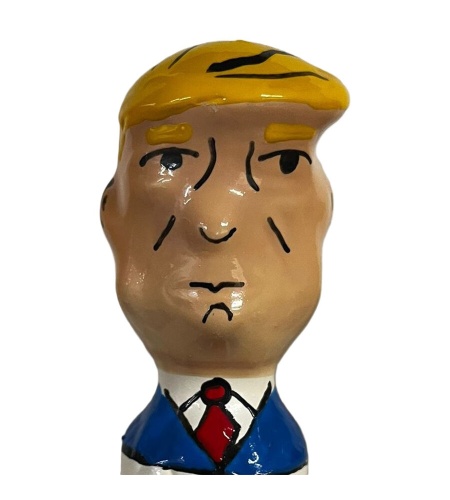 CONDOMERIE - PRESERVATIVO DECORATIVO PINTADO A MANO TRUMP GRUÑÓN XL