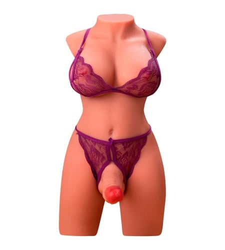 Masturbador Trans con Pecho y Pene Vista 3