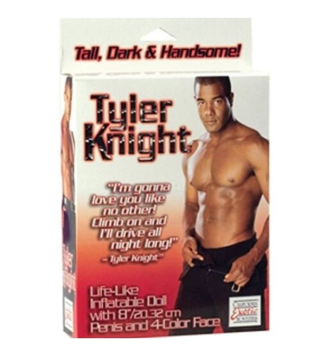 Caja del muñeco hinchable Tyler Knight edición despedidas