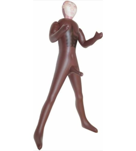 Muñeco hinchable Tyler Knight inflado y de pie
