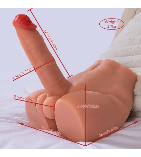 Dildo Realista con Torso ángulo alternativo 7