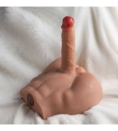 Dildo Realista con Torso enfoque lateral 5