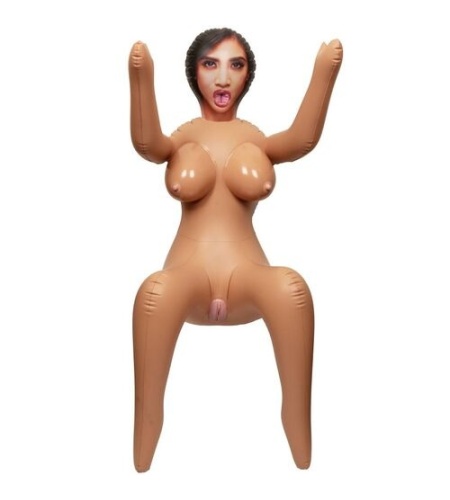 Detalle del cuerpo de la muñeca hinchable