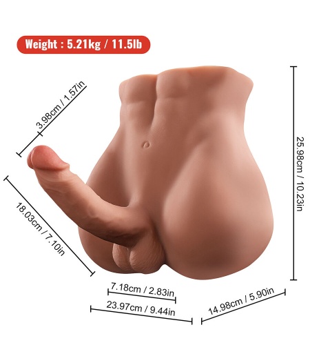 Torso Penetrable con Pene muestra 5