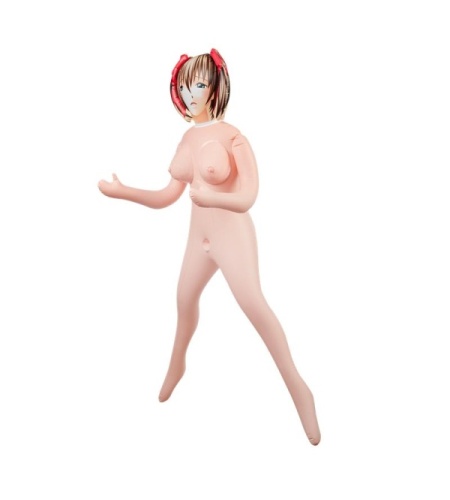Muñeca hinchable estilo manga japonesa vista frontal