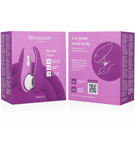 WOMANIZER - LIBERTY 2 ESTIMULADOR & SUCCIONADOR CLÍTORIS VIOLETA