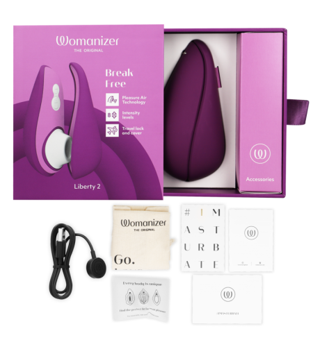 WOMANIZER - LIBERTY 2 ESTIMULADOR & SUCCIONADOR CLÍTORIS VIOLETA