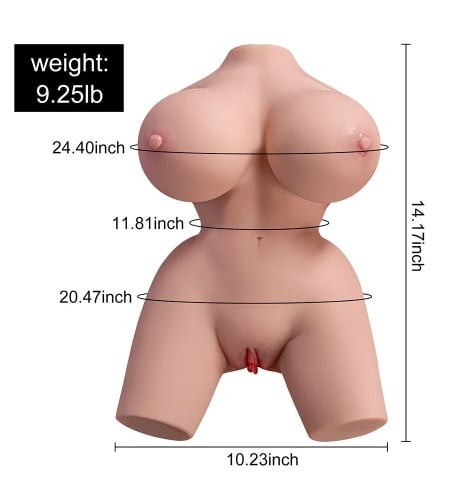 Torso Realistico de Mujer con Vibración enfoque lateral 2