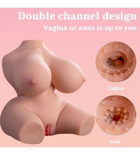 Torso Realistico de Mujer con Vibración muestra 12