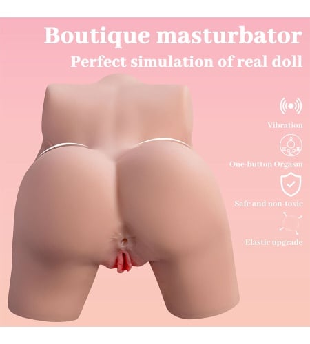 Torso Realistico de Mujer con Vibración muestra 13