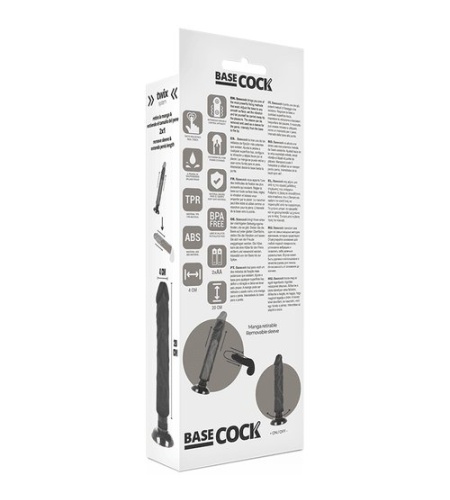 vibrador negro 20 cm