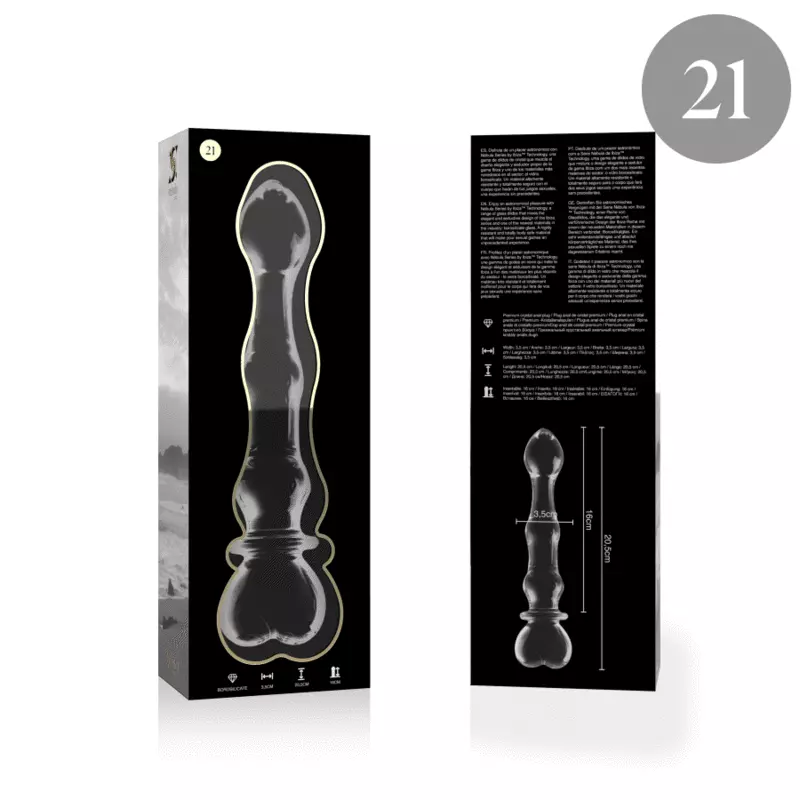 Demo del producto: NEBULA SERIES BY IBIZA - MODELO 21 DILDO CRISTAL TRANSPARENTE 20.5 CM -O- 3.5 CMNEBULA SERIES BY IBIZA - MODEL 21 DILDO BOROSILICATE GLASS CLEAR 20.5 CM -O- 3.5 CMNEBULA SERIES BY IBIZA - MODÈLE 21 GODE EN VERRE BOROSILICATE CLAIR 20.5 CM -O- 3.5 CMNEBULA SERIES BY IBIZA - MODELL 21 DILDO BOROSILIKATGLAS KLAR 20.5 CM -O- 3.5 CMNEBULA SERIES BY IBIZA - MODELLO 21 DILDO IN VETRO BOROSILICATO TRASPARENTE 20.5 CM -O- 3.5 CMNEBULA SERIES BY IBIZA - MODELO 21 DILDO VIDRO BOROSILICADO TRANSPARENTE 20.5 CM -O- 3.5 CMNEBULA SERIES BY IBIZA - MODEL 21 DILDO SZKLO BOROSILIKATOWE PRZEZROCZYSTE 20.5 CM -O- 3.5 CMNEBULA SERIES BY IBIZA - MODEL 21 DILDO VAN HELDER BOROSILICATEGLAS 20,5 CM -OF- 3,5 CM