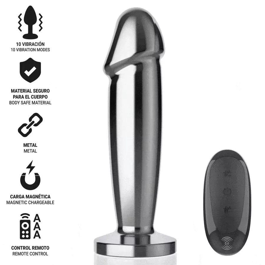 Demo del producto: INTENSE - PLUG ANAL 10 VIBRACIONES METAL EN FORMA DE DILDO CON CONTROL REMOTO SINTENSE - ANAL PLUG 10 VIBRATIONS METAL DILDO WITH REMOTE CONTROL SINTENSE - PLUG ANAL 10 VIBRATIONS GODE MÉTALLIQUE AVEC TÉLÉCOMMANDE SINTENSE - ANAL PLUG 10 VIBRATIONEN METALLDILDO MIT FERNBEDIENUNG SINTENSE - ANAL PLUG 10 VIBRAZIONI DILDO METALLO CON TELECOMANDO SINTENSE - PLUG ANAL 10 VIBRAÇÕES DILDO DE METAL COM CONTROLE REMOTO SINTENSE - ANALNY ZATYCZKA 10 WIBRACJI METALOWY DILDO Z PILOTEM SINTENSE - ANALE PLUG 10 VIBRATIES METALEN DILDO MET AFSTANDSBEDIENING S