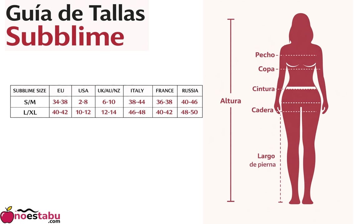 Guia de Tallas Subblime